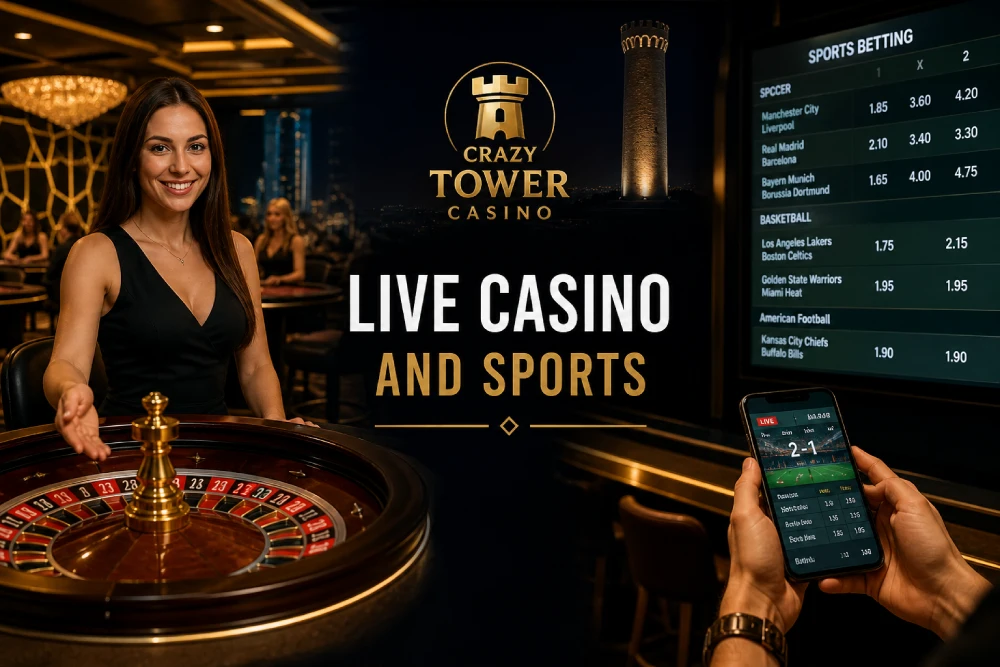 Crazy Tower live casino